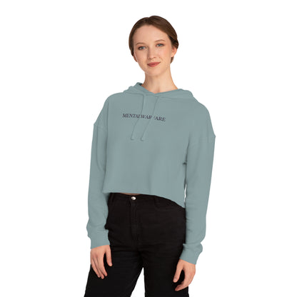 Girly But Gritty Cropped Hoodie â€” Womenâ€™s Cropped Hooded Sweatshirt