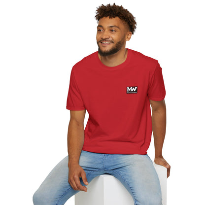 MW Minimal Logo T-Shirt — Small Chest Patch Graphic Tee