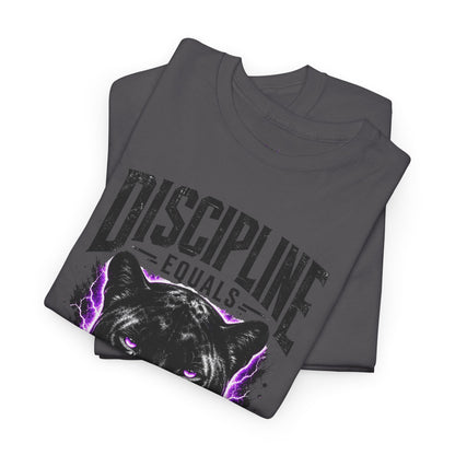 Discipline Equals Freedom Panther Tee — "Every Crack Lets the Light Out" Motivational Graphic T-Shirt