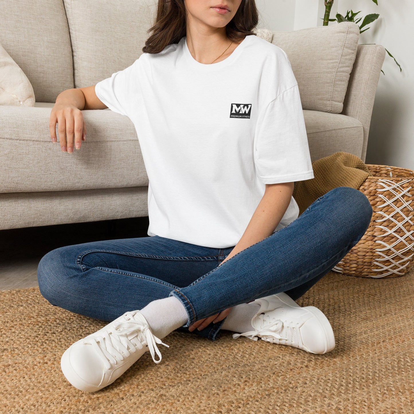 MW Minimal Logo T-Shirt — Small Chest Patch Graphic Tee