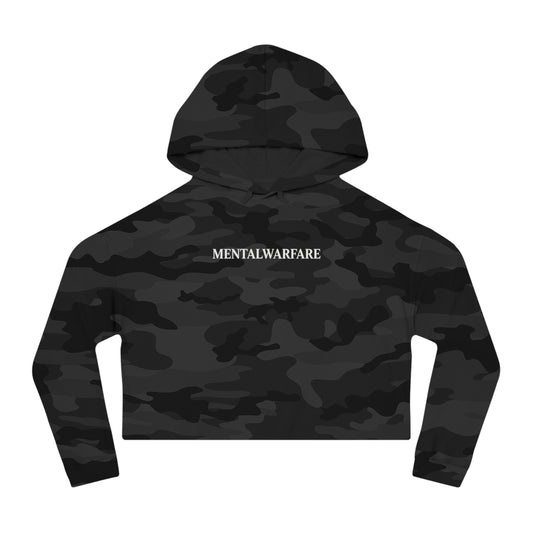 Girly But Gritty Cropped Hoodie â€” Womenâ€™s Cropped Hooded Sweatshirt
