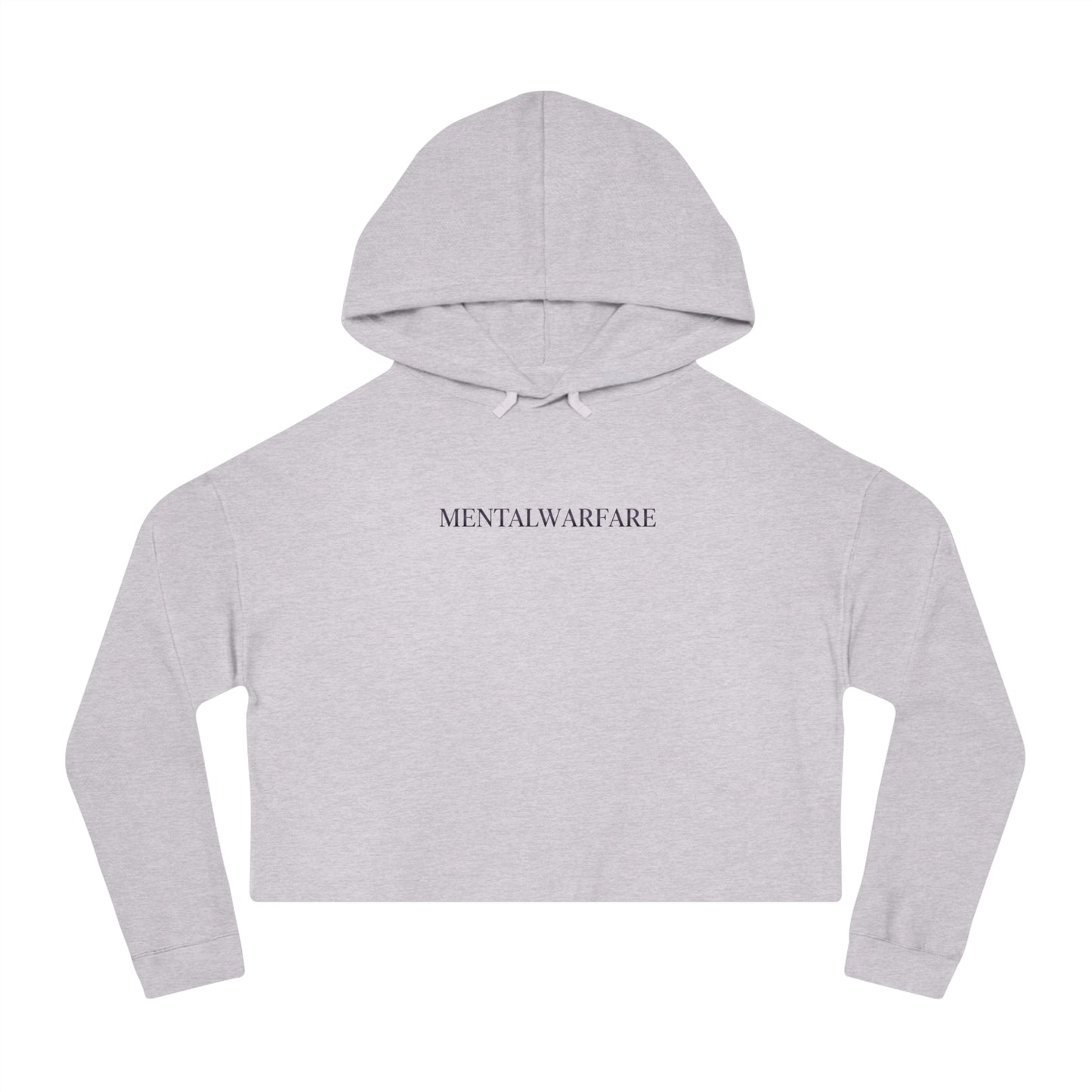 Girly But Gritty Cropped Hoodie â€” Womenâ€™s Cropped Hooded Sweatshirt