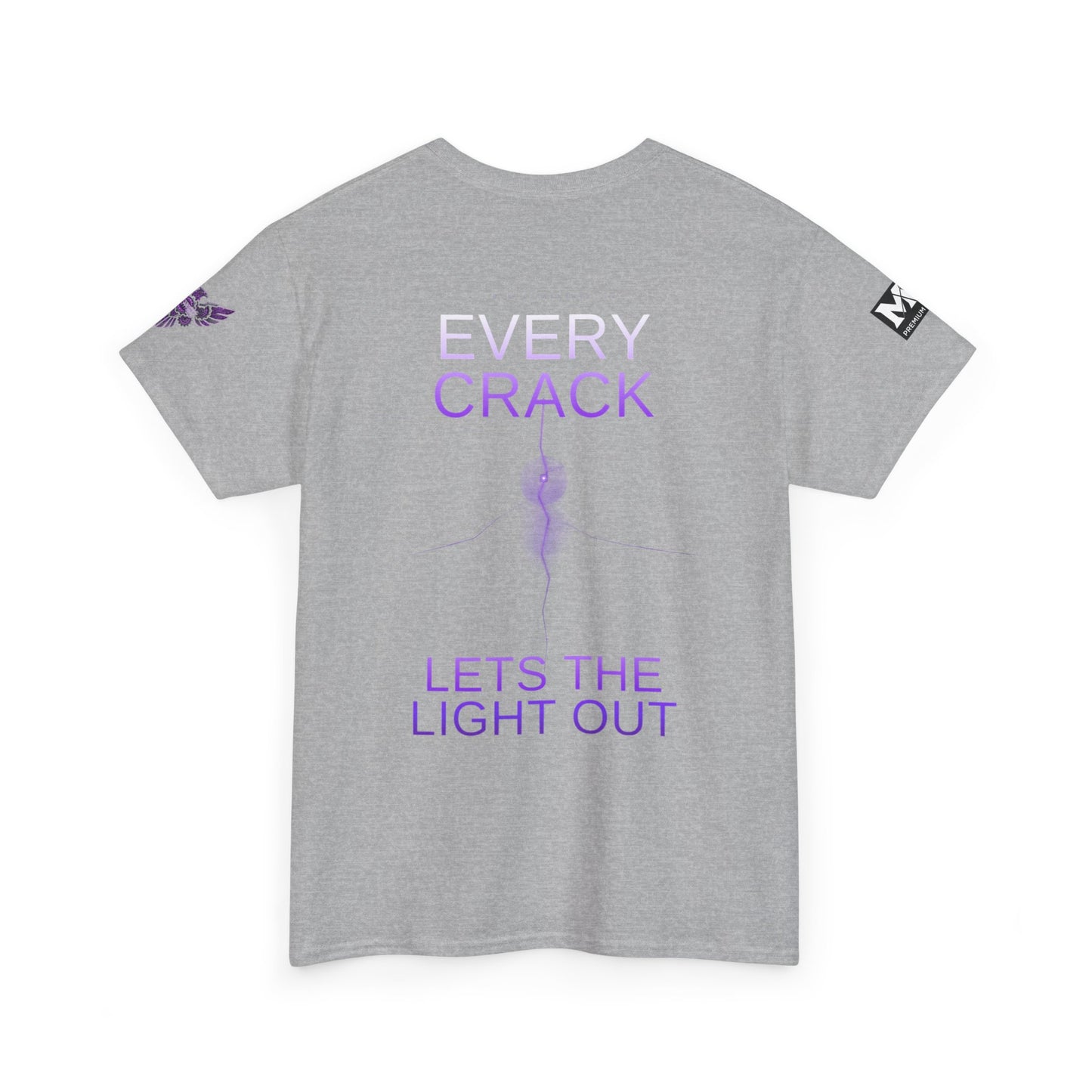Discipline Equals Freedom Panther Tee — "Every Crack Lets the Light Out" Motivational Graphic T-Shirt