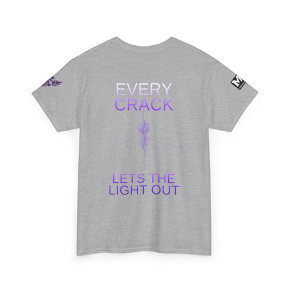Discipline Equals Freedom Panther Tee — "Every Crack Lets the Light Out" Motivational Graphic T-Shirt