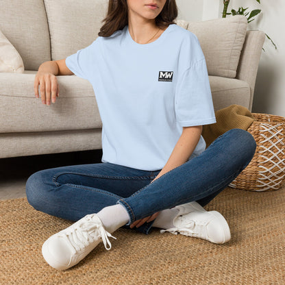 MW Minimal Logo T-Shirt — Small Chest Patch Graphic Tee