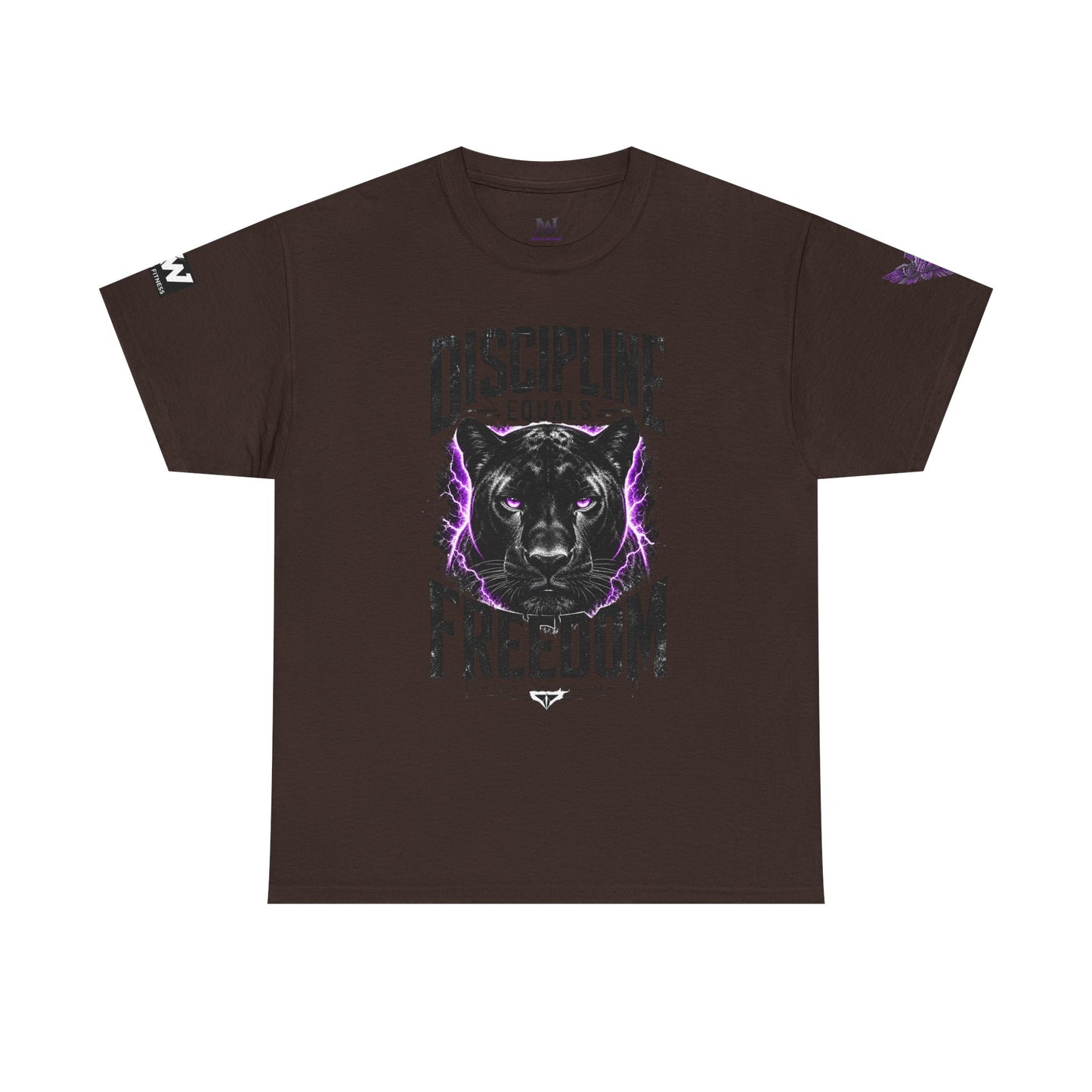 Discipline Equals Freedom Panther Tee — "Every Crack Lets the Light Out" Motivational Graphic T-Shirt