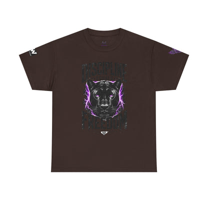 Discipline Equals Freedom Panther Tee — "Every Crack Lets the Light Out" Motivational Graphic T-Shirt