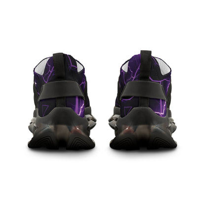 MentalWarfare Men’s Runners — Signature Purple Lightning Graphic Design