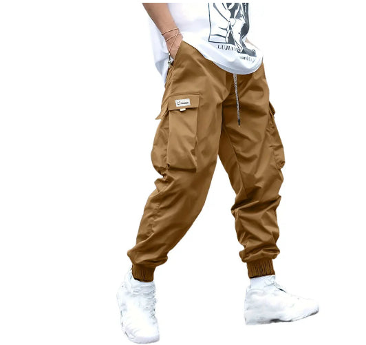 Multi-pocket Men's Casual Hip-Hop Drawstring Cargo Joggers