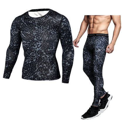 Camouflage Compression Baselayer Set For Men