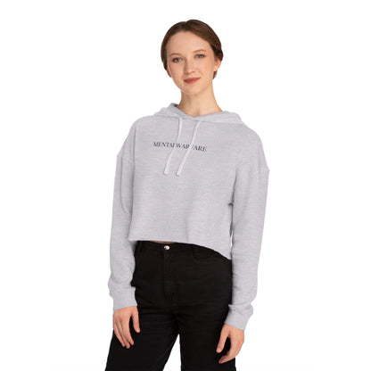 Girly But Gritty Cropped Hoodie â€” Womenâ€™s Cropped Hooded Sweatshirt