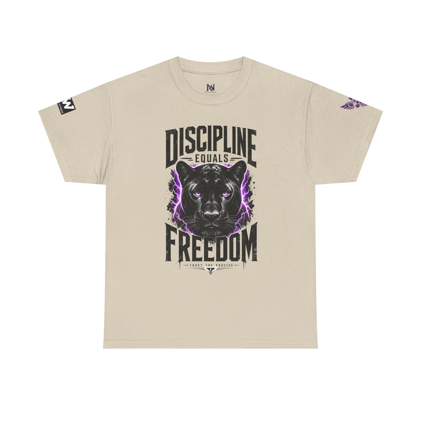 Discipline Equals Freedom Panther Tee — "Every Crack Lets the Light Out" Motivational Graphic T-Shirt