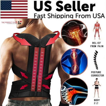 Adjustable Posture Corrector Low Back Support Brace