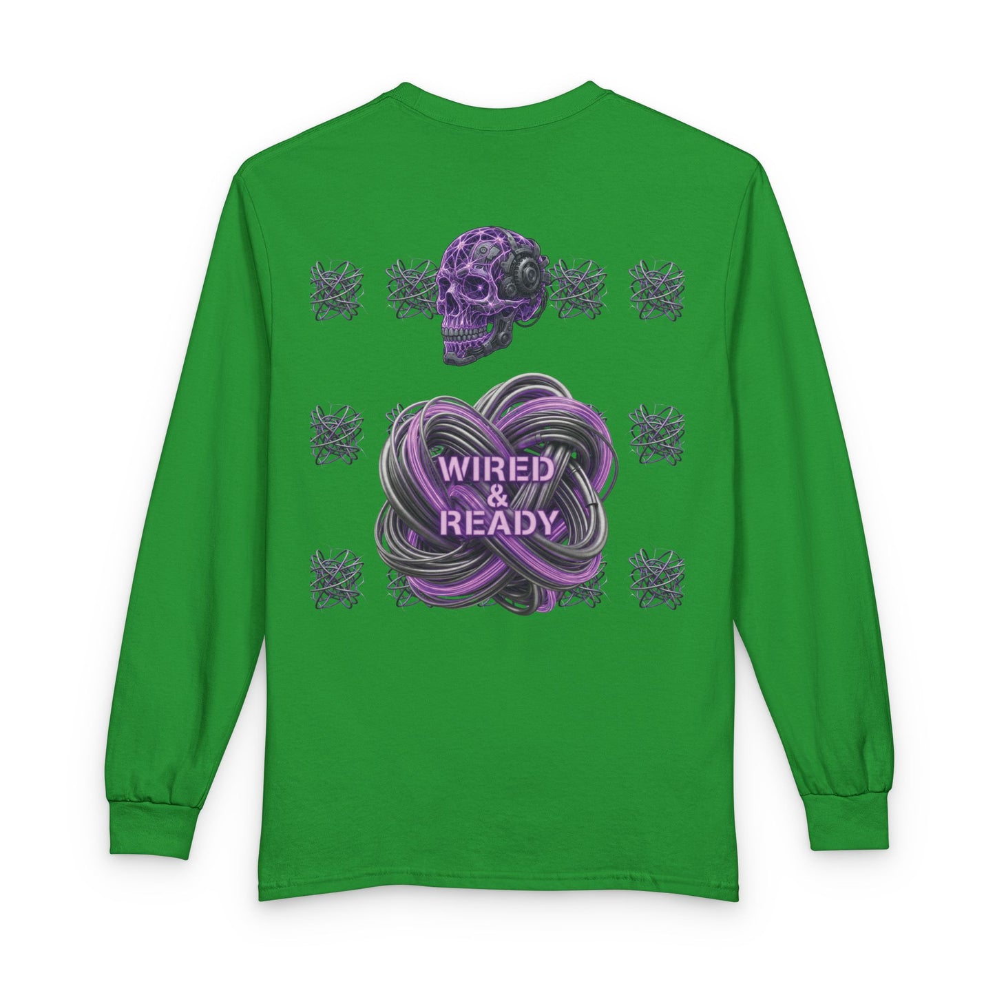 Mental Warfare Long Sleeve Tee â€” "Wired & Ready" Graphic Shirt