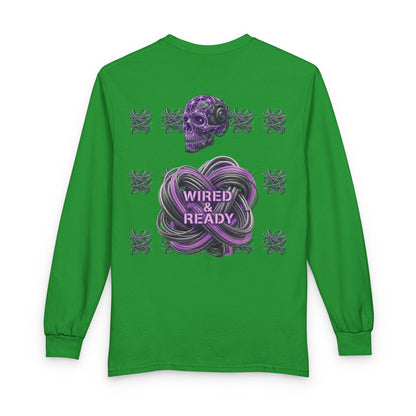 Mental Warfare Long Sleeve Tee â€” "Wired & Ready" Graphic Shirt