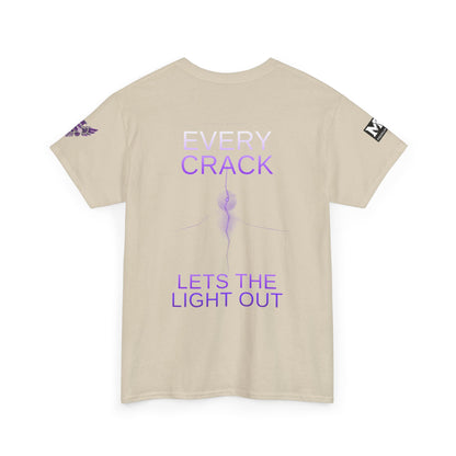 Discipline Equals Freedom Panther Tee — "Every Crack Lets the Light Out" Motivational Graphic T-Shirt
