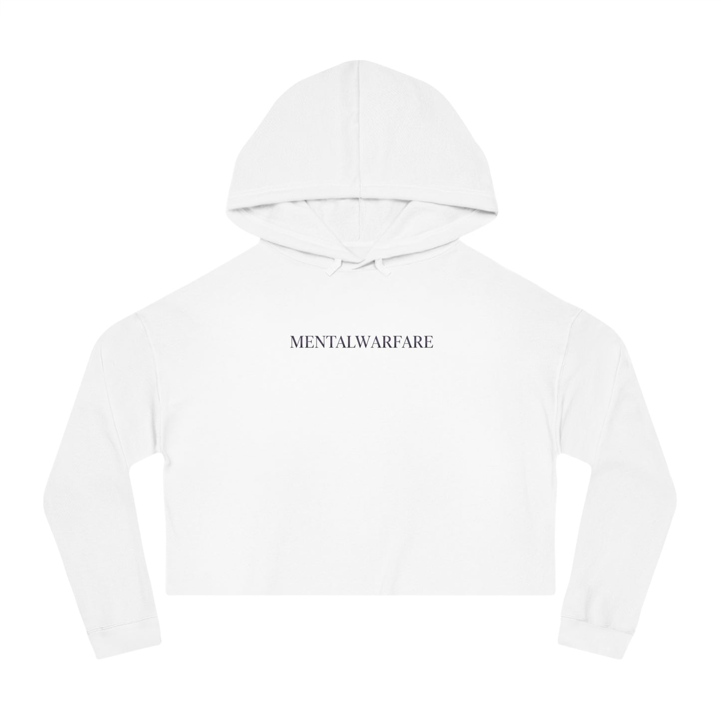 Girly But Gritty Cropped Hoodie â€” Womenâ€™s Cropped Hooded Sweatshirt
