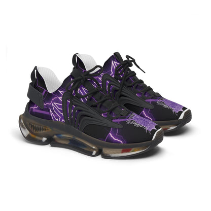 WOMEN'S Mesh Sneakers â€” Purple Lightning Graphic "Greatness Begins In The Mind"