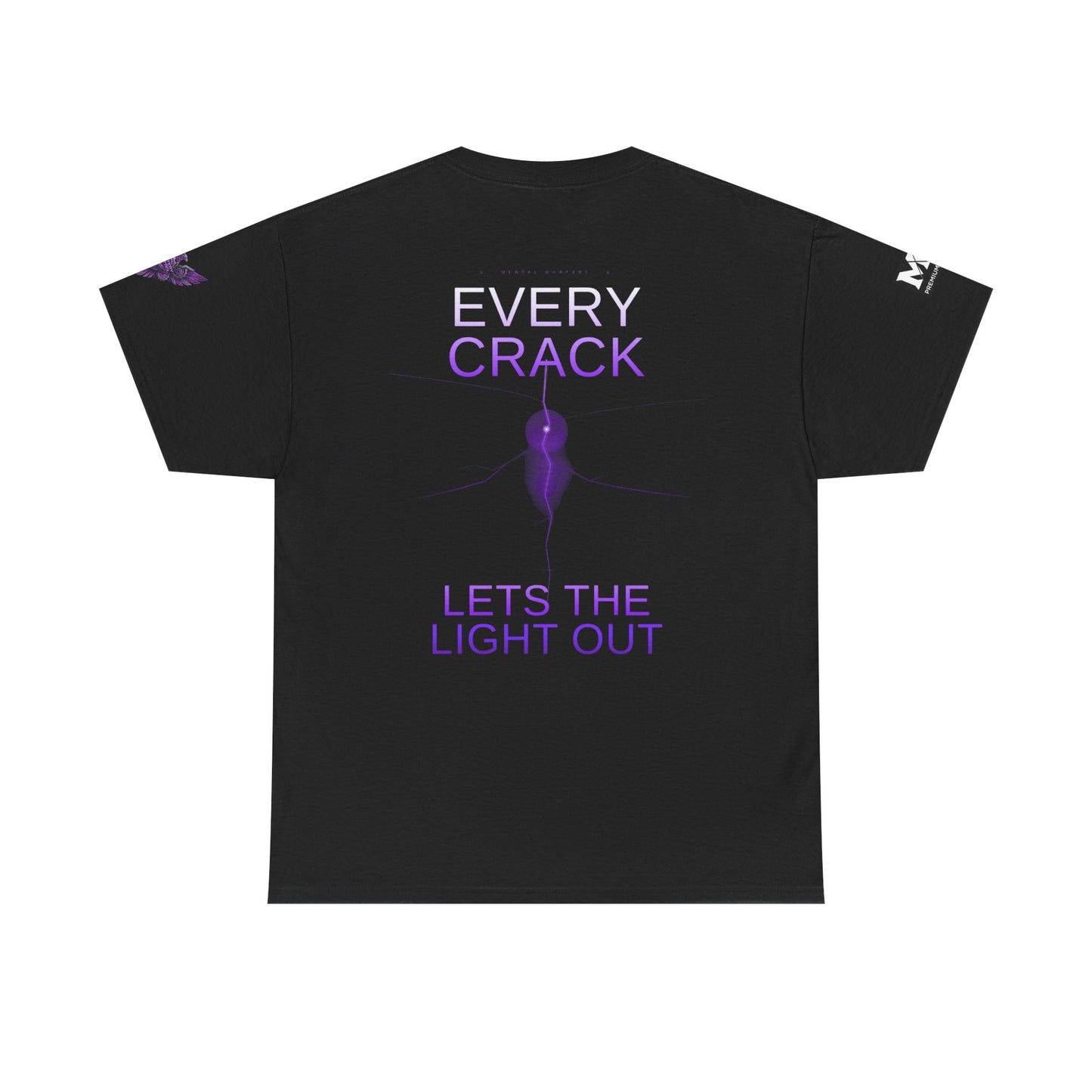 Discipline Equals Freedom Panther Tee — "Every Crack Lets the Light Out" Motivational Graphic T-Shirt