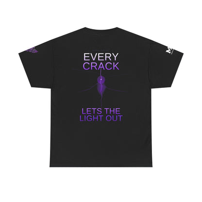Discipline Equals Freedom Panther Tee — "Every Crack Lets the Light Out" Motivational Graphic T-Shirt
