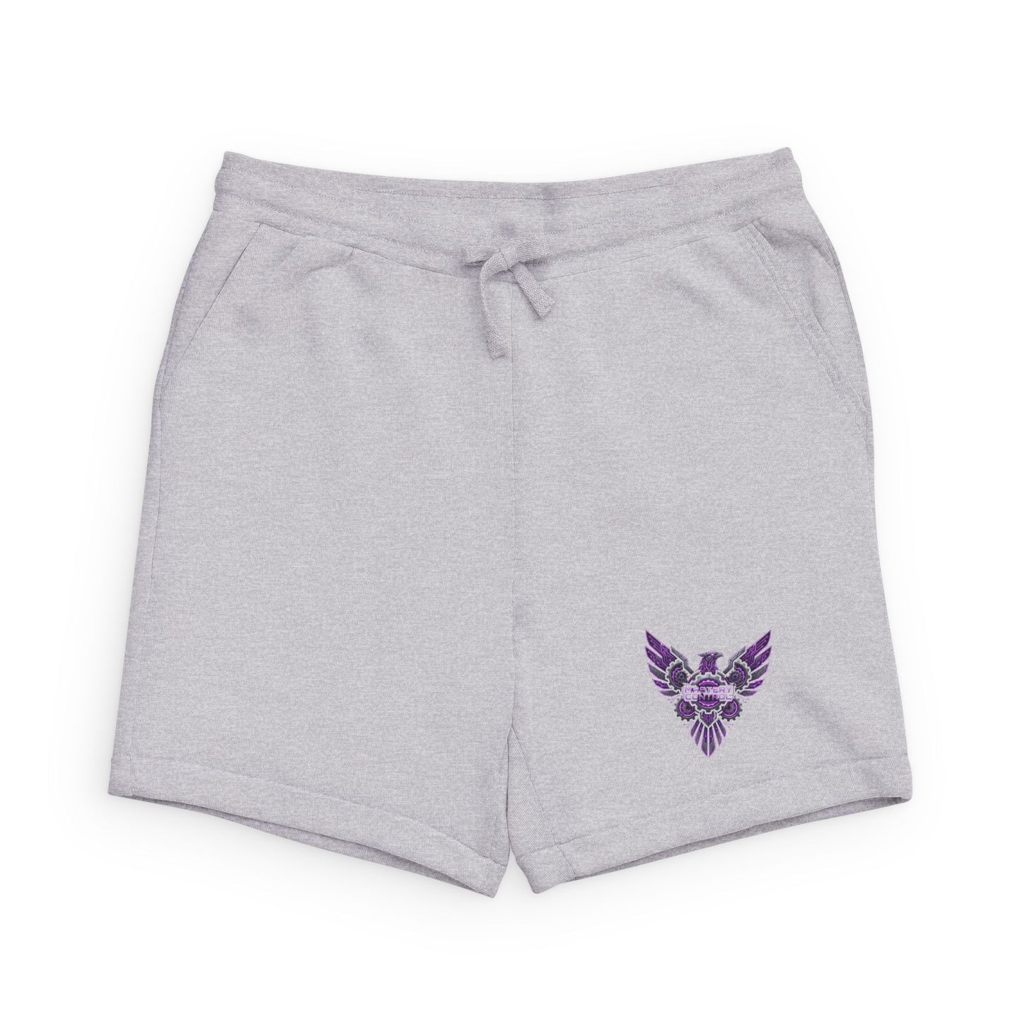 Purple Floral Skull Sweatshorts â€” Gothic Flower Shorts