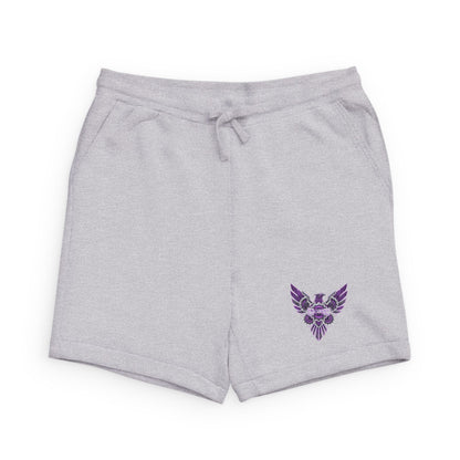 Purple Floral Skull Sweatshorts â€” Gothic Flower Shorts