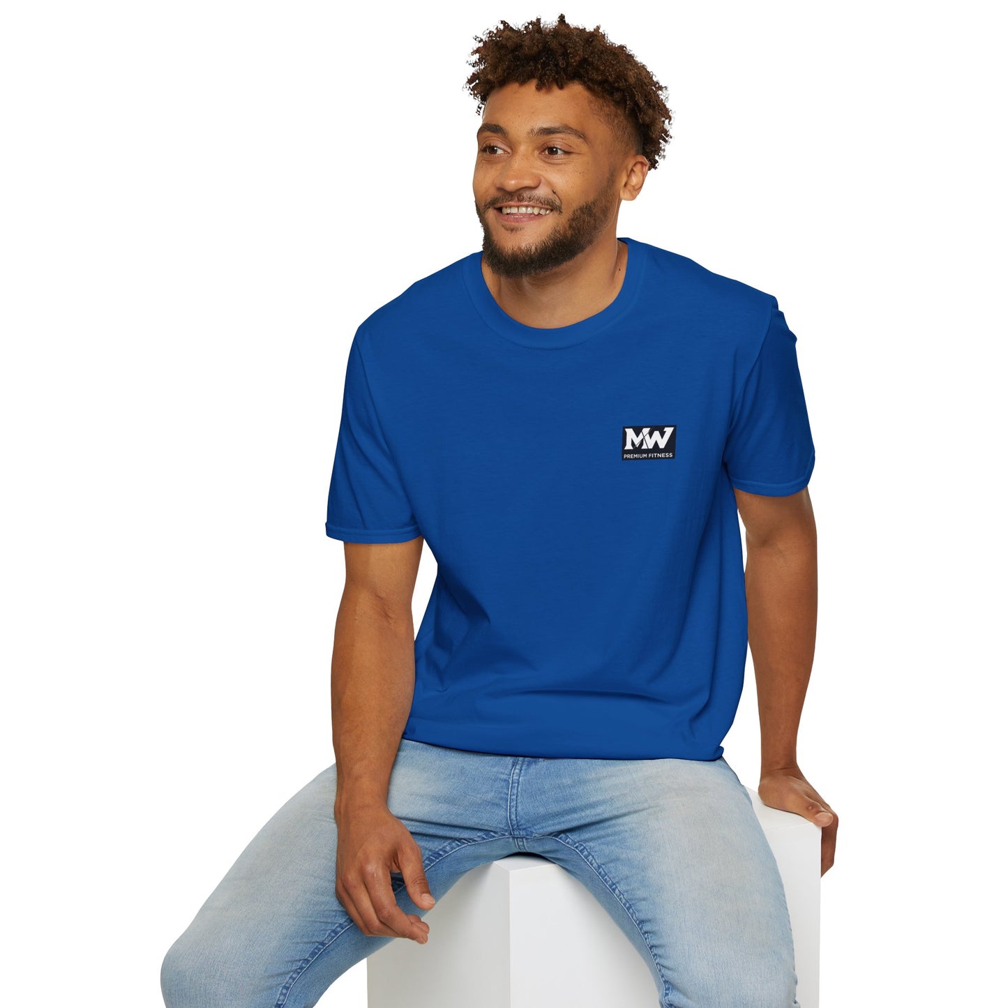 MW Minimal Logo T-Shirt — Small Chest Patch Graphic Tee