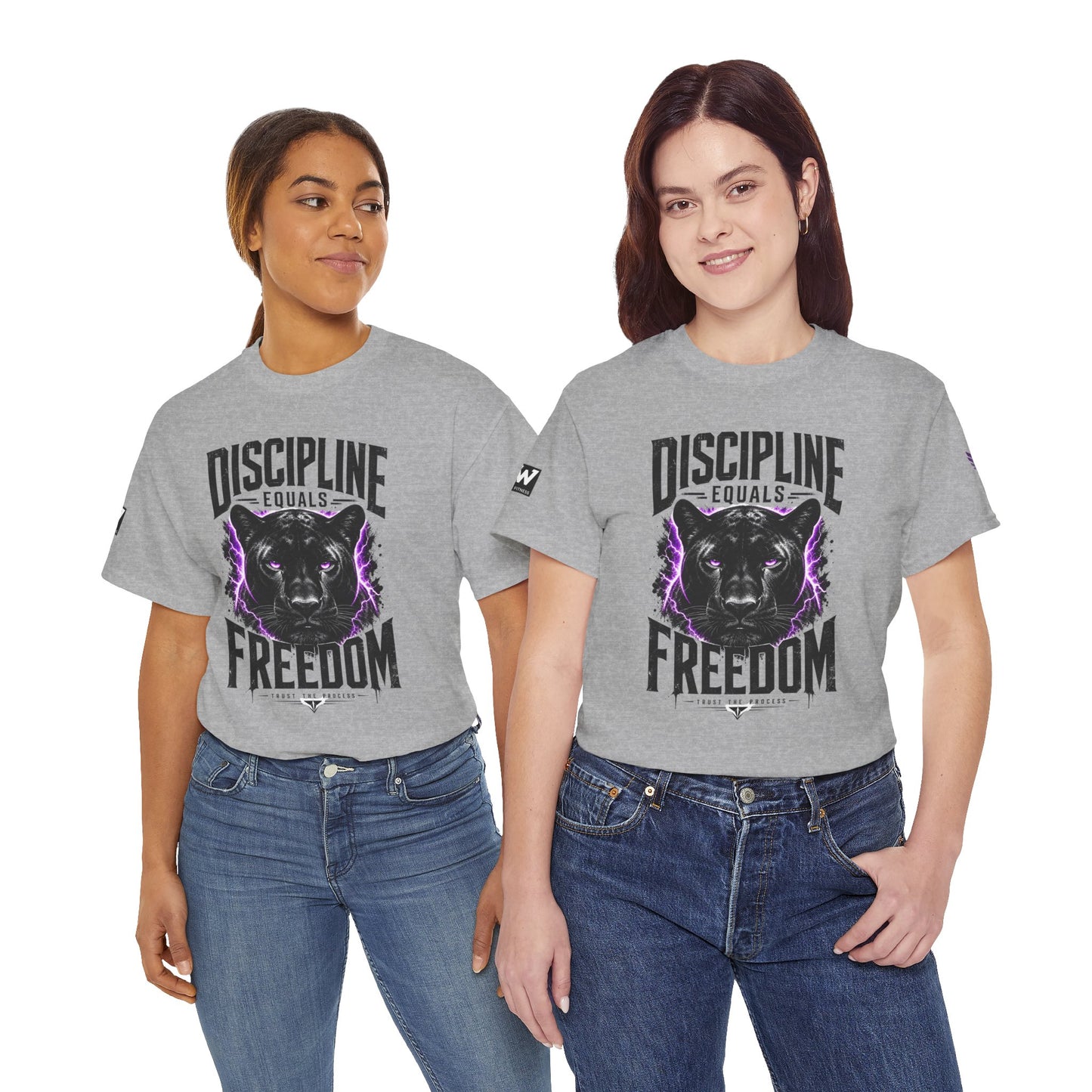 Discipline Equals Freedom Panther Tee — "Every Crack Lets the Light Out" Motivational Graphic T-Shirt