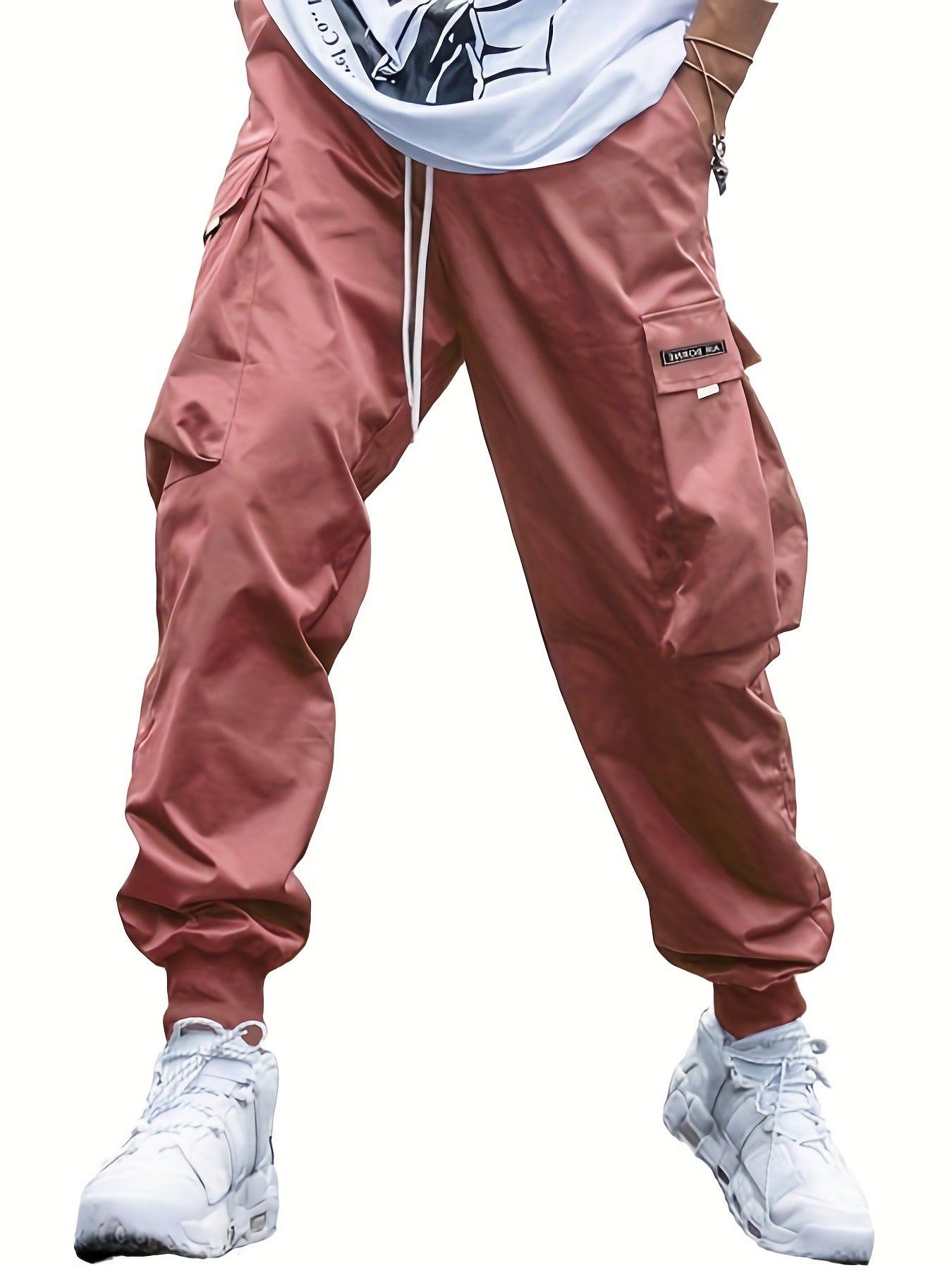 Multi-pocket Men's Casual Hip-Hop Drawstring Cargo Joggers