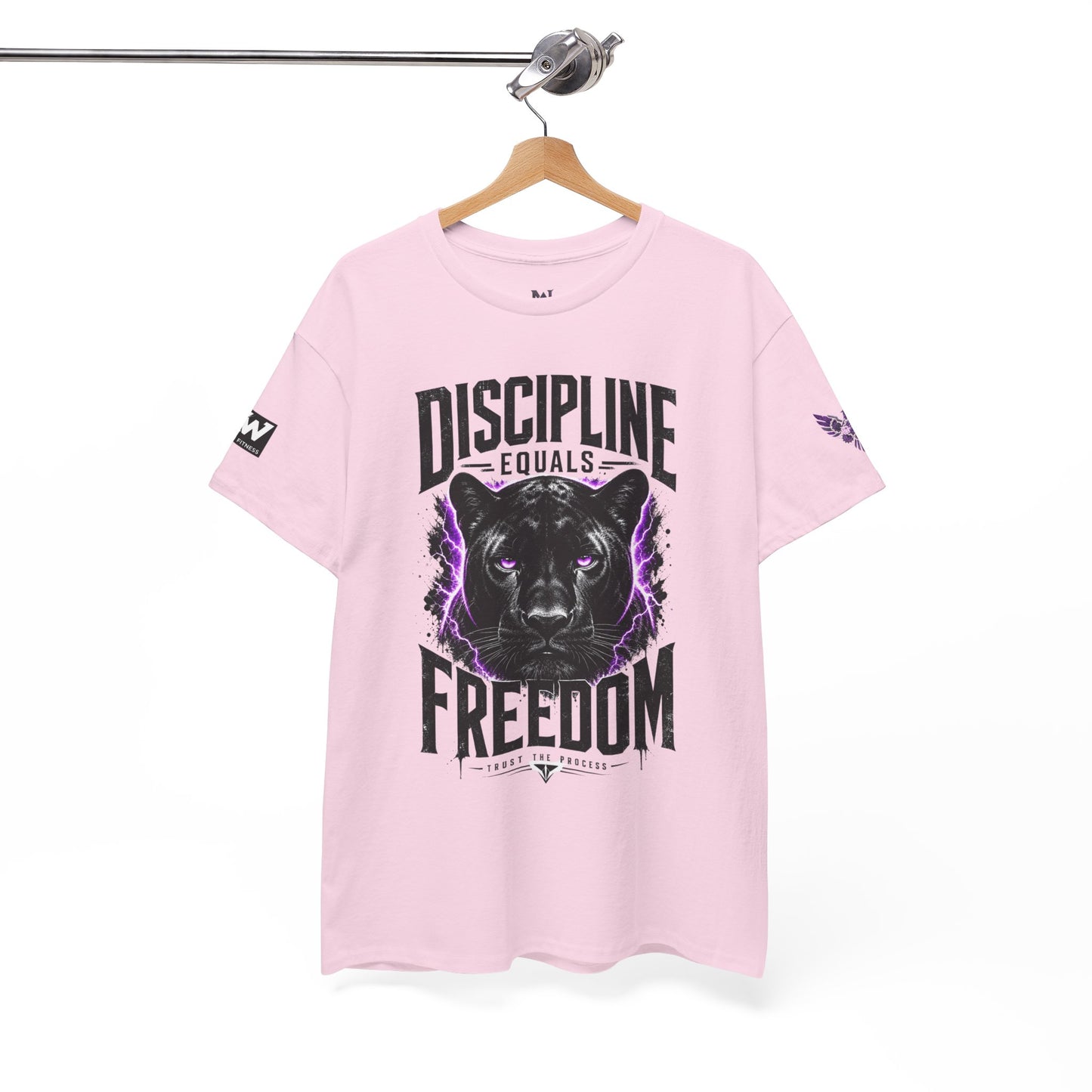 Discipline Equals Freedom Panther Tee — "Every Crack Lets the Light Out" Motivational Graphic T-Shirt