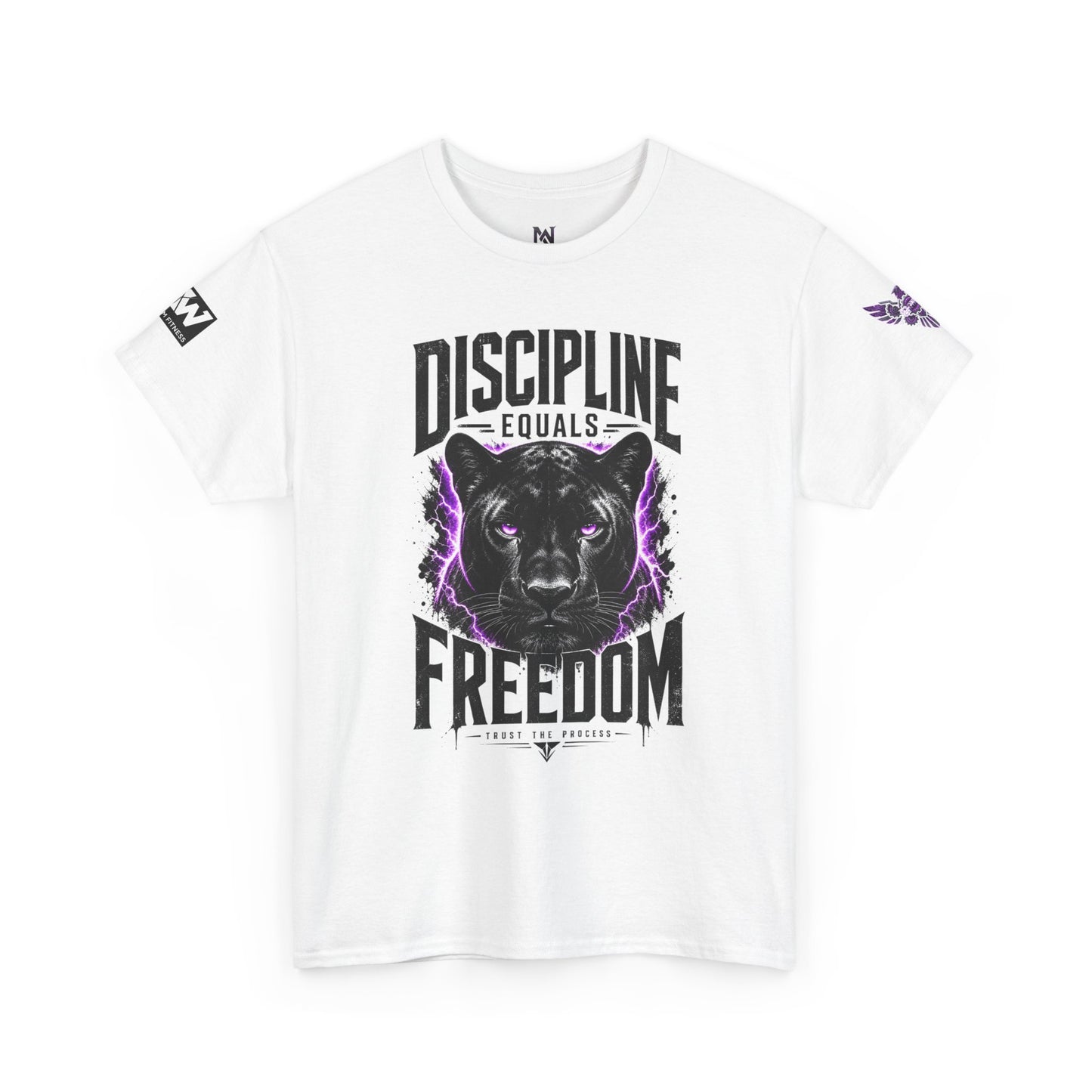 Discipline Equals Freedom Panther Tee — "Every Crack Lets the Light Out" Motivational Graphic T-Shirt