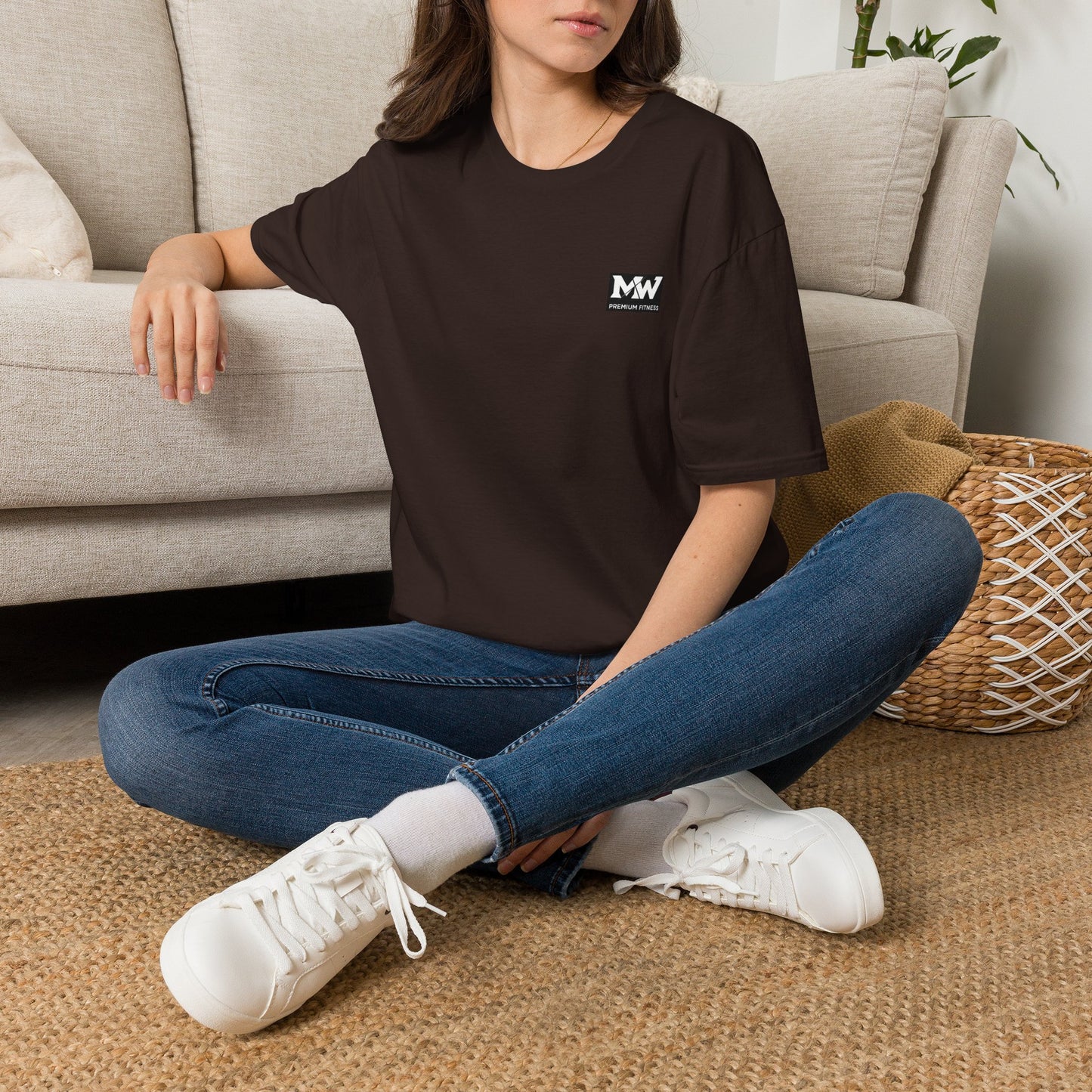 MW Minimal Logo T-Shirt — Small Chest Patch Graphic Tee