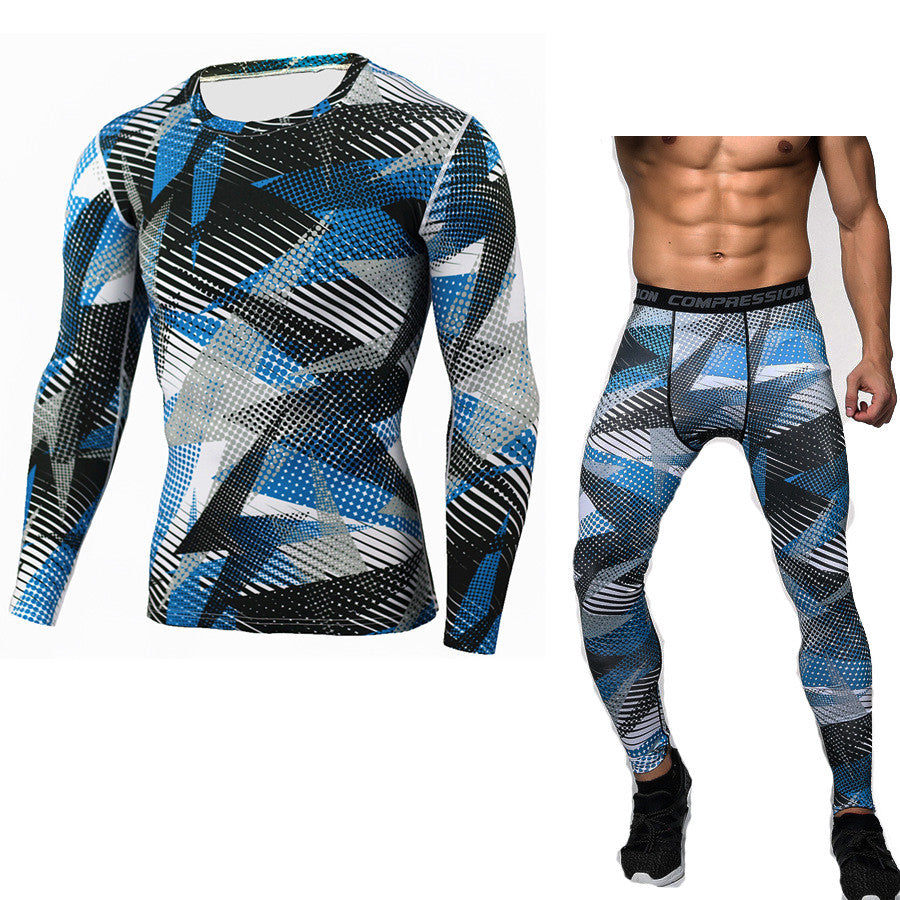 Camouflage Compression Baselayer Set For Men