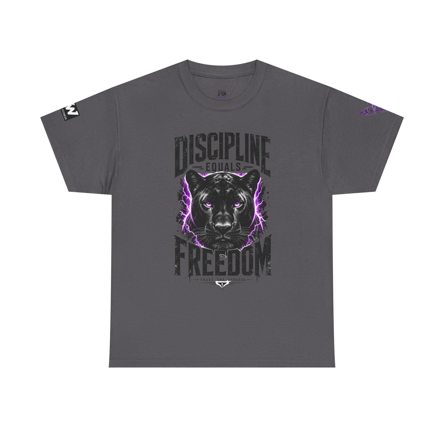 Discipline Equals Freedom Panther Tee — "Every Crack Lets the Light Out" Motivational Graphic T-Shirt