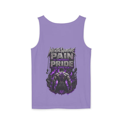 Mental Warfare Graphic Tank Top — "Pain Is Temporary, Pride Is Forever" Athletic Muscle Tee