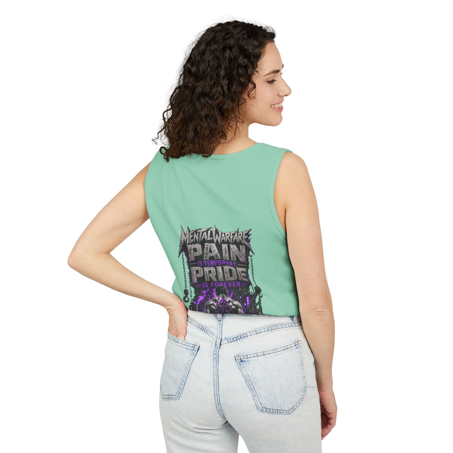 Mental Warfare Graphic Tank Top — "Pain Is Temporary, Pride Is Forever" Athletic Muscle Tee