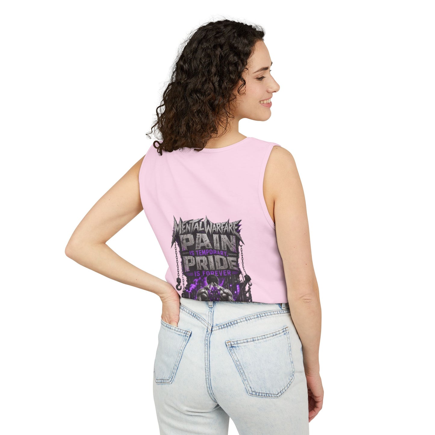Mental Warfare Graphic Tank Top — "Pain Is Temporary, Pride Is Forever" Athletic Muscle Tee