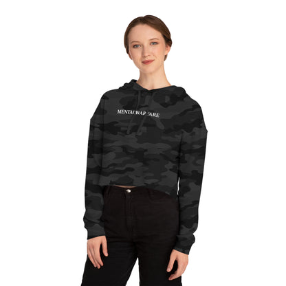 Girly But Gritty Cropped Hoodie â€” Womenâ€™s Cropped Hooded Sweatshirt
