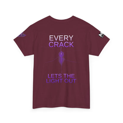 Discipline Equals Freedom Panther Tee — "Every Crack Lets the Light Out" Motivational Graphic T-Shirt