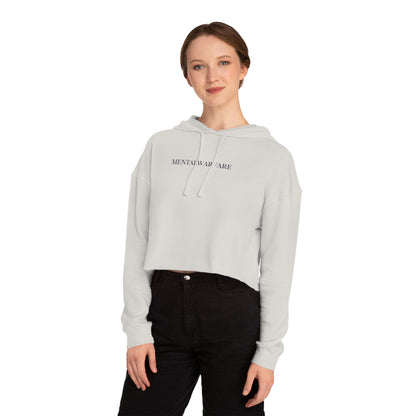 Girly But Gritty Cropped Hoodie â€” Womenâ€™s Cropped Hooded Sweatshirt