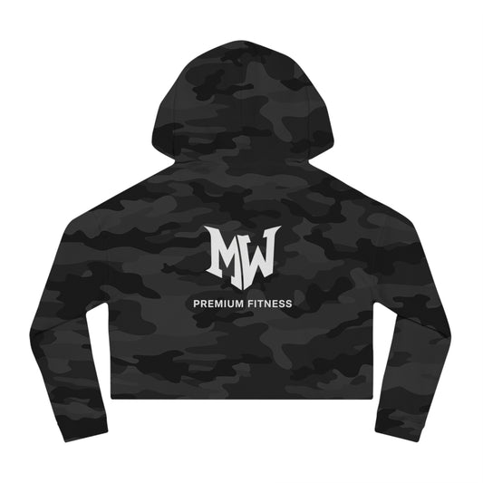 Girly But Gritty Cropped Hoodie â€” Womenâ€™s Cropped Hooded Sweatshirt