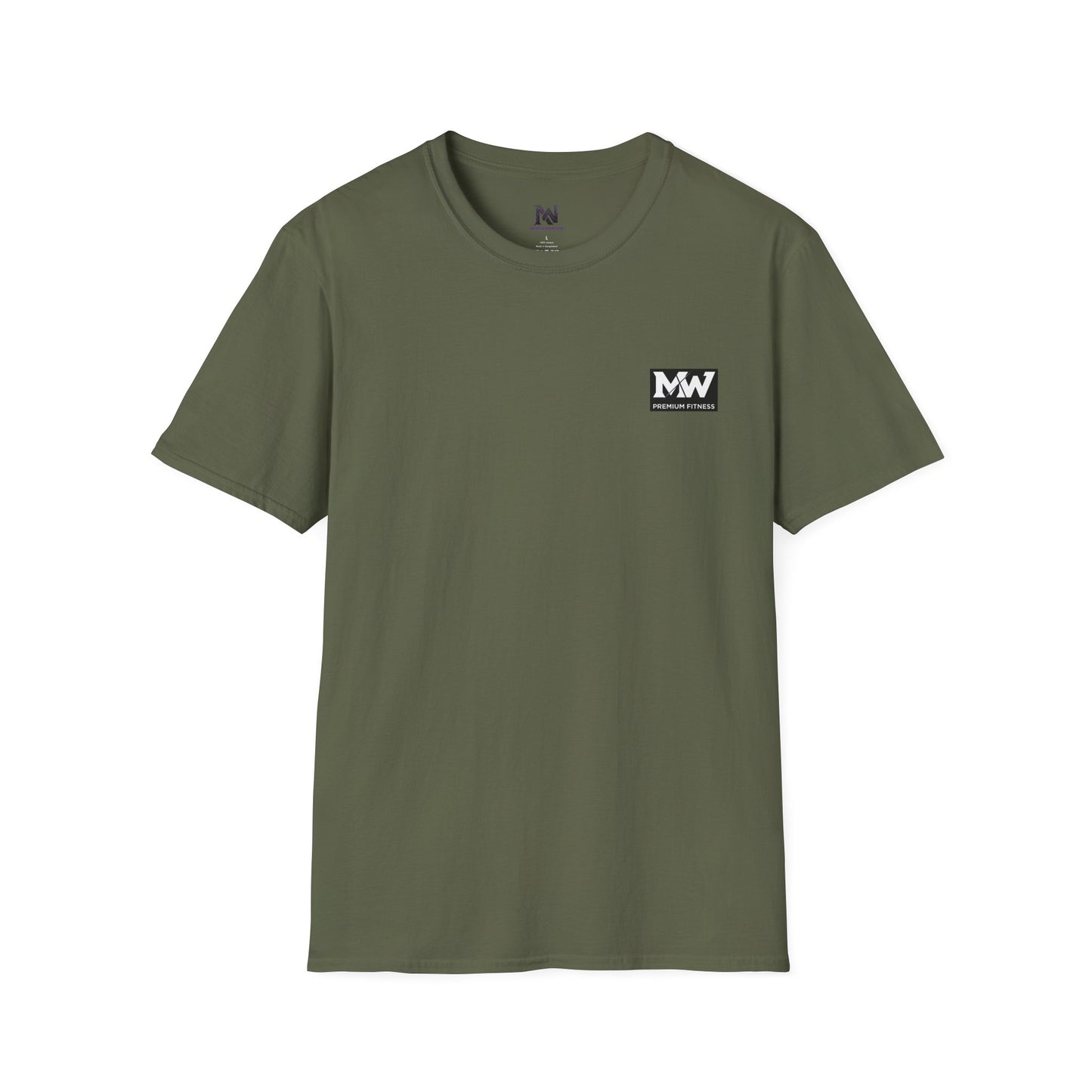 MW Minimal Logo T-Shirt — Small Chest Patch Graphic Tee