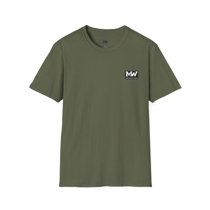 MW Minimal Logo T-Shirt — Small Chest Patch Graphic Tee