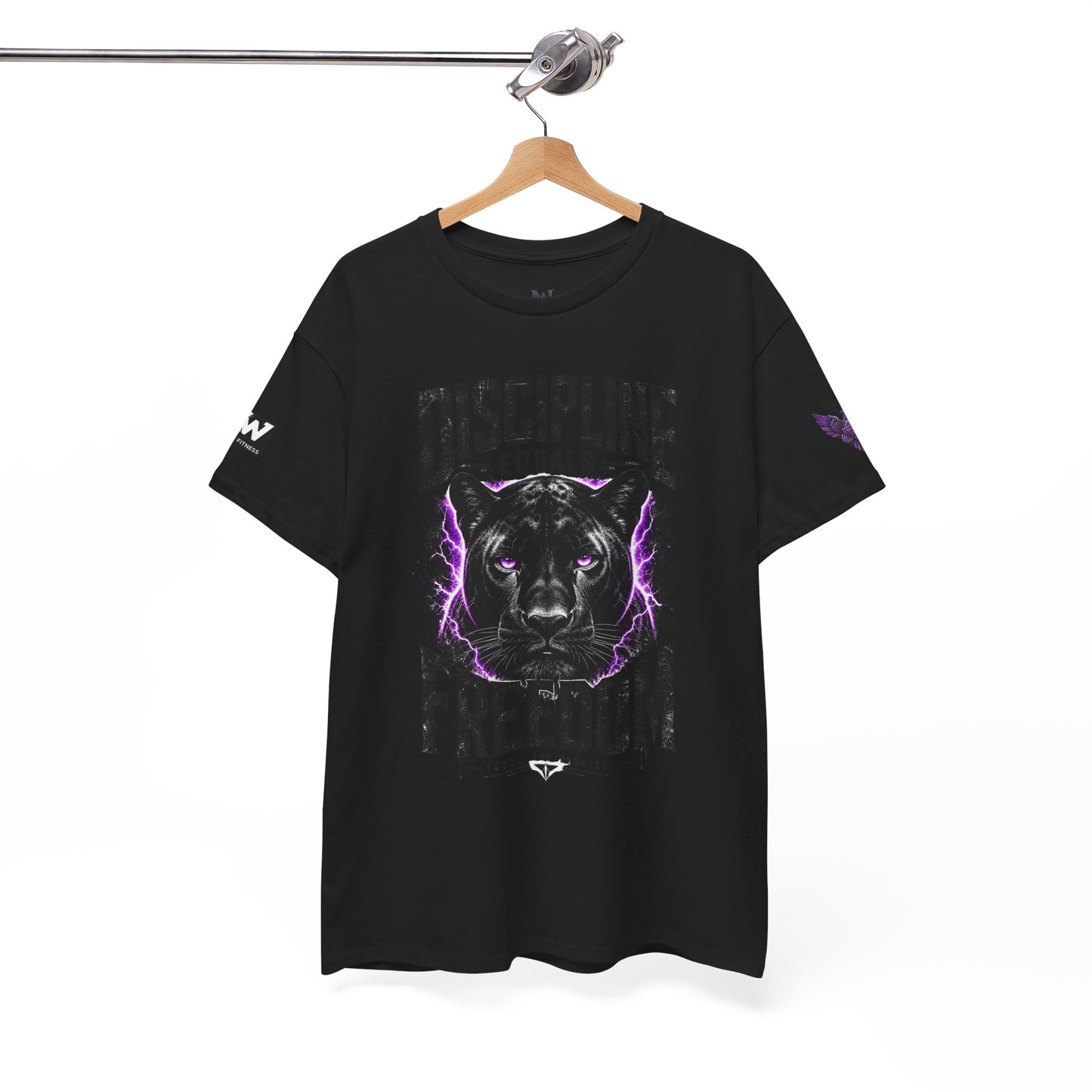 Discipline Equals Freedom Panther Tee — "Every Crack Lets the Light Out" Motivational Graphic T-Shirt