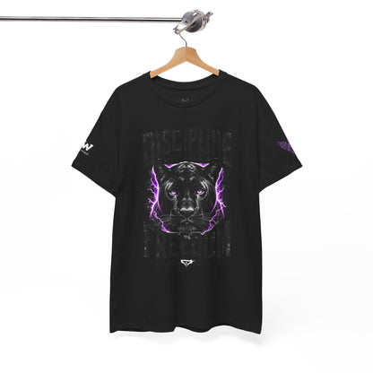 Discipline Equals Freedom Panther Tee — "Every Crack Lets the Light Out" Motivational Graphic T-Shirt