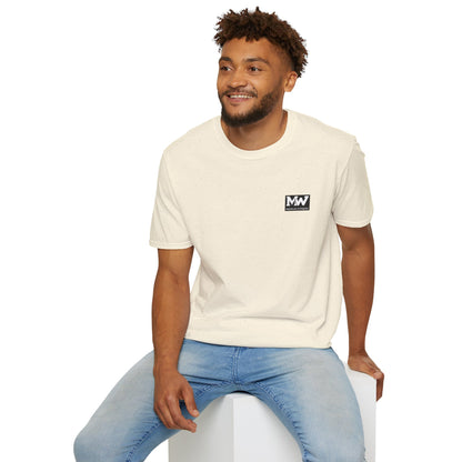 MW Minimal Logo T-Shirt — Small Chest Patch Graphic Tee