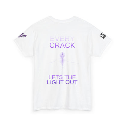 Discipline Equals Freedom Panther Tee — "Every Crack Lets the Light Out" Motivational Graphic T-Shirt