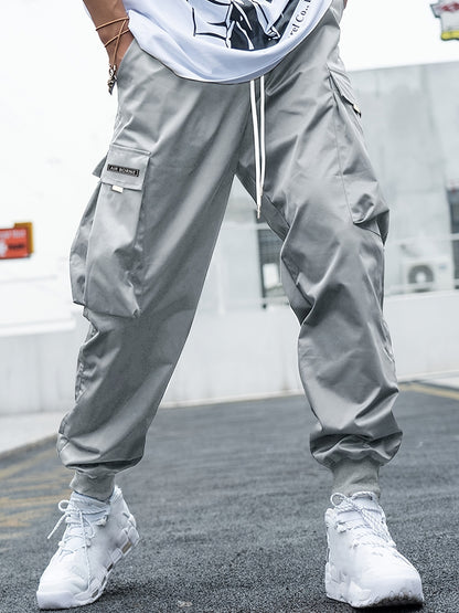 Multi-pocket Men's Casual Hip-Hop Drawstring Cargo Joggers