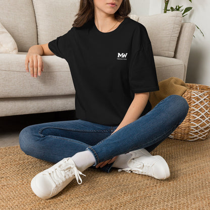 MW Minimal Logo T-Shirt — Small Chest Patch Graphic Tee
