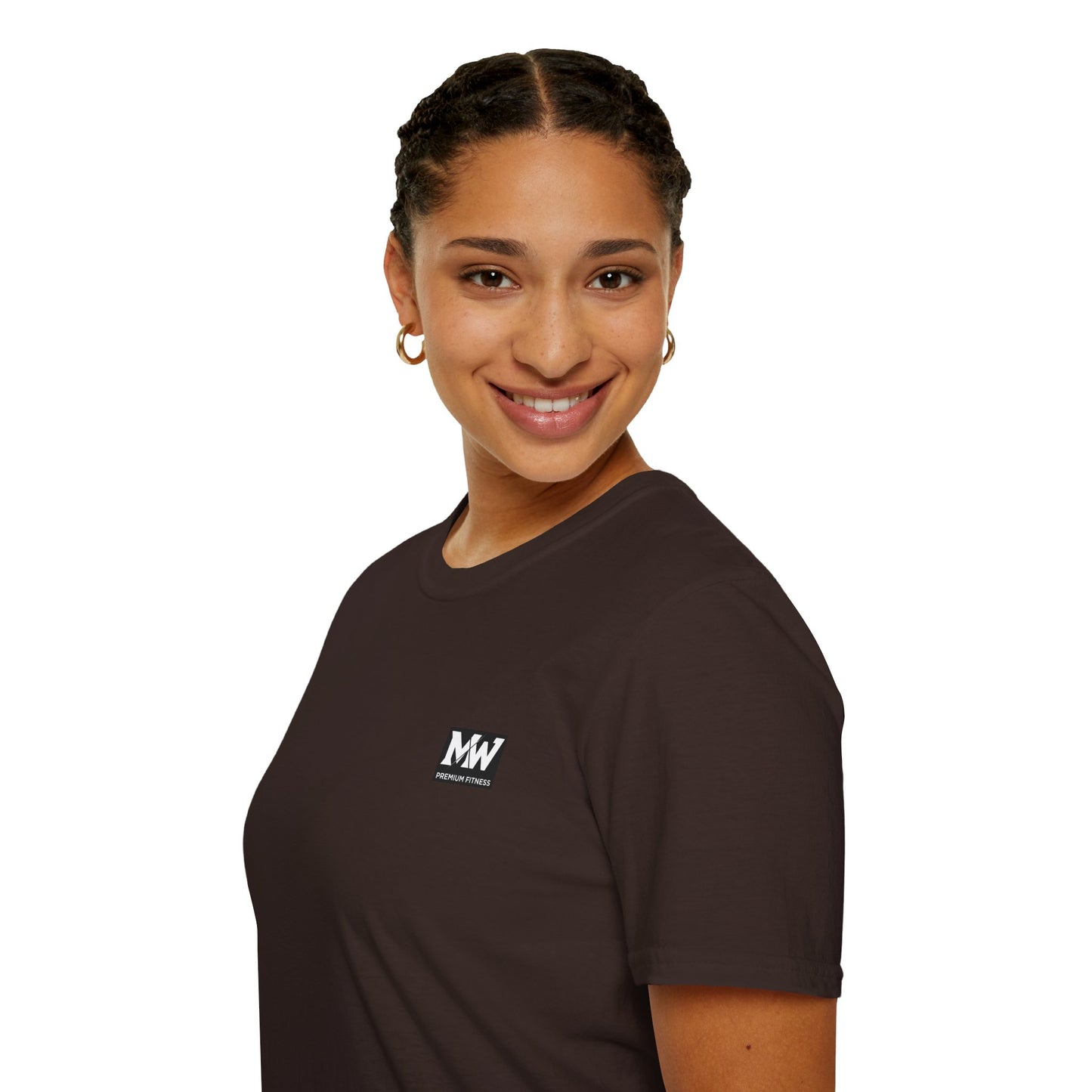 MW Minimal Logo T-Shirt — Small Chest Patch Graphic Tee
